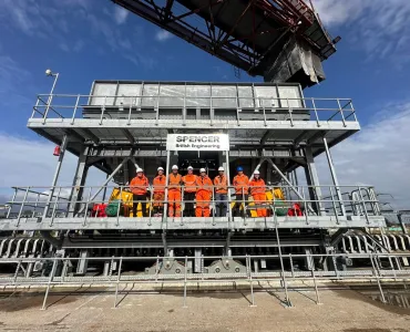 Spencer Group designed and delivered the new bulk handling device to act as the primary link between vessels and shore conveyors at the Port of Tilbury