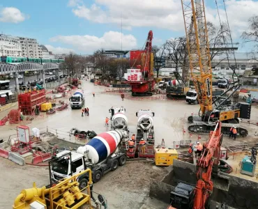 Cemex delivered 30,000 cubic metres of concrete for the Austerlitz Storage Basin project in Paris