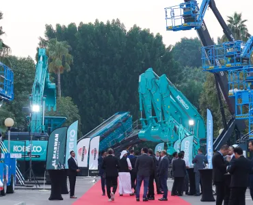 During the event, Al Marwan unveiled their newest fleet additions, demonstrating the latest technological innovations in construction, quarrying, and lifting equipment