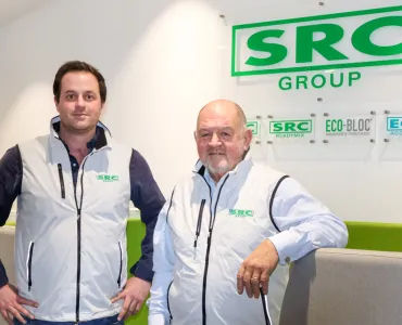 L-R: Ollie Rees, managing director of SRC Group, with newly appointed Chairman Terry Last