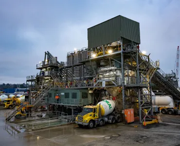 Boral are trialling a new recycled sand for concrete using crushed glass from end-of-life and damaged solar panels
