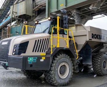 Loughran Rock Industries’ Rokbak RA30 articulated dumptruck