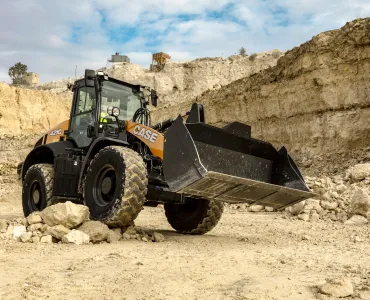 The new 421G wheel loader from CASE