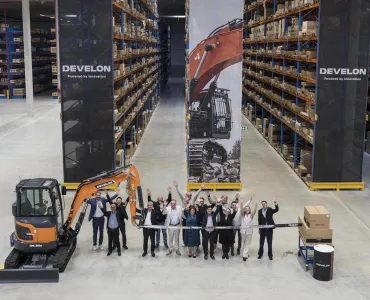 The official opening of Develon’s new Parts Distribution Centre (PDC) in Boom, Belgium