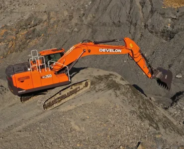 The new Next Generation DX260LC-9 crawler excavator from Develon