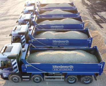 Wordsworth Excavations are engaged in a lot of bulk haulage, exporting soil from site and importing aggregates