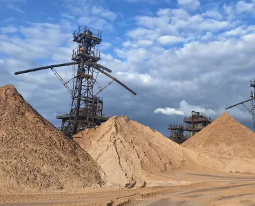 Arclid Quarry, in Bathgate, which produces industrial sand. Photo: BGS © UKRI