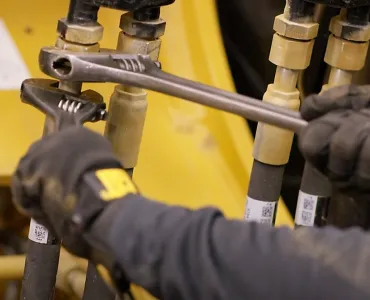 Caterpillar’s how-to resources help customers spot hose wear before it becomes a problem