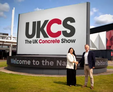 Richard Bradbury, managing director of The QMJ Group with Helaena Ackers, exhibition sales account manager at The NEC Birmingham