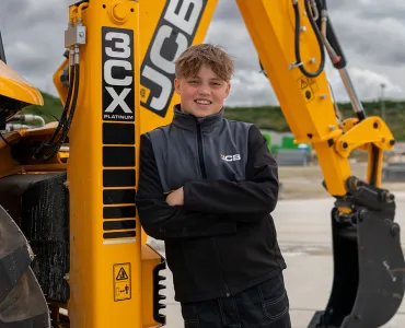 Finlay Gallagher has been crowned the UK’s youngest qualified digger driver – at the age of just 13