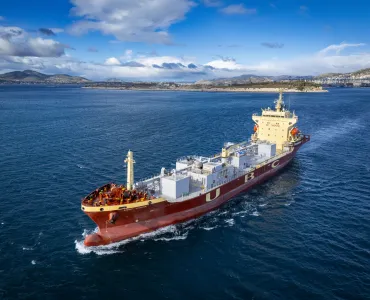 Carbon captured on the UBC Cork will be offloaded as limestone at Heidelberg Materials’ groundbreaking Brevik cement plant in Norway