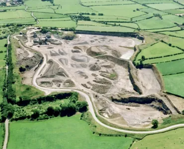Aerial view of Tendley Quarry extension