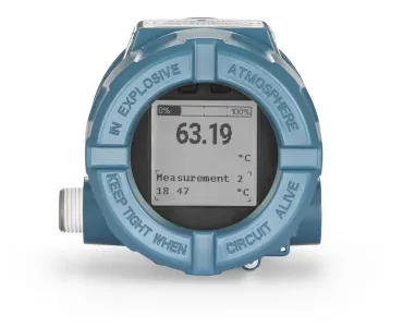 The Rosemount 3144S temperature transmitter improves ease of use with plug-and-play configuration, a large backlit display, and Bluetooth wireless connectivity