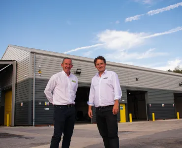 L-R: Jeremy Cross, business development manager at Smiley Monroe, with chief executive officer Chris Monroe