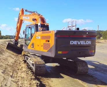 The Leica MC1 3D machine control solution is now available as an aftermarket kit for all Develon 9-Series crawler excavators