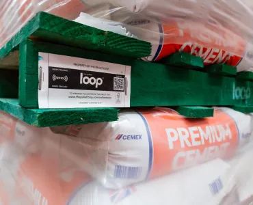 The first load of LOOP’s circular economy pallets carrying Cemex’s core range of Rugby Cement products has been dispatched from the company’s flagship plant in Rugby