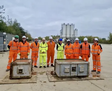 A successful demonstrative batch of ready-mixed concrete using RCF-based cement was poured into moulds at Holcim UK’s ready-mixed concrete plant in Whetstone, Leicestershire