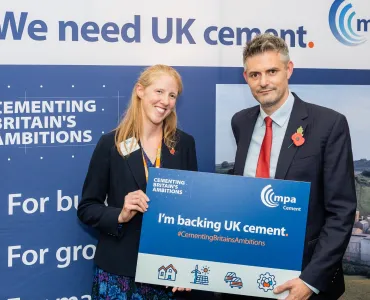 MPA’s Dr Diana Casey with event sponsor Jon Pearce MP