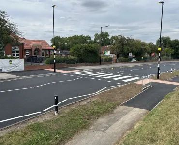 The new pedestrian crossing. Photo: ECB Design Group Ltd