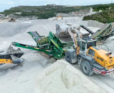 Brookland Sand & Aggregates operate a fleet of 24 used machines from Liebherr, including this L 576 XPower wheel loader