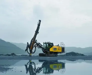 The new and improved PowerROC T45 MKII surface drill rig from Epiroc 