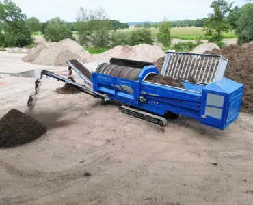 The Eggersmann Terra Select T 60 trommel screen, available from Molson Green