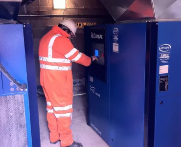CompAir compressor at Longcliffe Quarries