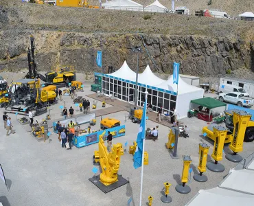 Atlas Copco stage Construction Live event