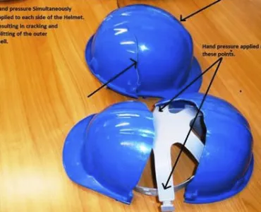 Counterfeit hard hats