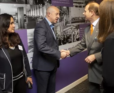 Graeme Boylen meeting HRH The Earl of Wessex