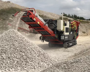 Sandvik QJ241 mobile jaw crusher