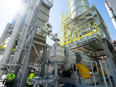 The new facility in Górażdże processes recycled concrete paste (RCP) recovered at the company’s first-of-its-kind recycling plant in Katowice, Poland