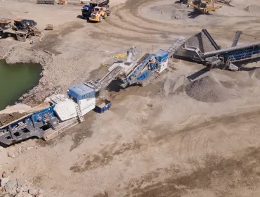 Thanks to smart line coupling, the all-electric Kleemann plant train runs smoothly and without disruptions