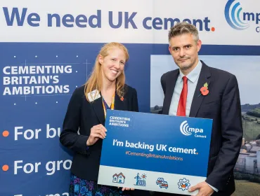 MPA’s Dr Diana Casey with event sponsor Jon Pearce MP