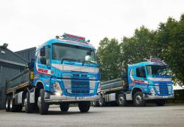 Moyglare Sand & Gravel have taken delivery of two new Volvo FM 8x4 tippers