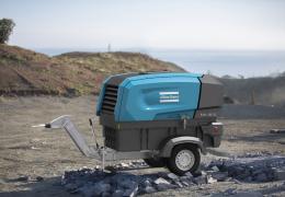 The B-Air 185-12 battery-powered portable air compressor from Atlas Copco