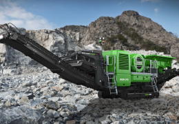 The new Bison 340 tracked jaw crusher from EvoQuip