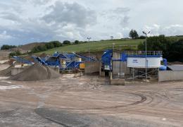 Overview of Campbell Contracts’ Letterbailey Quarry with the CDE AquaCycle thickener