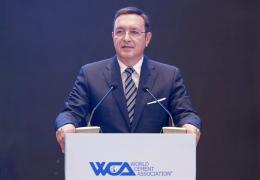 WCA director Emir Adiguzel speaking at the WCA Annual Conference in Nanjing, China