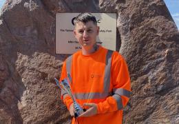 Curtis Coulson, the latest winner of the Dawn Cook Trophy (Apprentice of the Year)