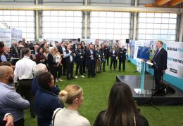 The Lower Thames Crossing Skills Hub pilot was launched by Lord David Blunkett at Gallagher Group’s Hermitage Quarry, near Maidstone, in Kent