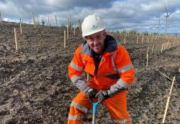 Stephen McFarlane, operations manager Scotland for Aggregate Industries, on site at Muldron Quarry