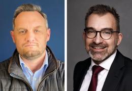 Left: Ben Uphill, new chair of the Quarries National Joint Advisory Committee; Right: Former QNJAC chair Ben Williams