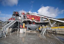 The McLanahan washing plant at Goonvean Aggregates’ Melbur Quarry, in Cornwall