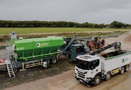 Heidelberg Materials' Wirtgen KMA 240i cold recycling plant