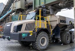 Loughran Rock Industries’ Rokbak RA30 articulated dumptruck