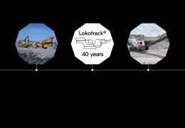 This year Metso celebrate the 40th anniversary of their Lokotrack mobile crusher line
