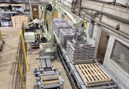 The new Haith robotic packing line Peakdale Quarry Products