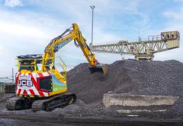 One of Malcolm Construction’s new JCB 145XR tracked excavators in operation 