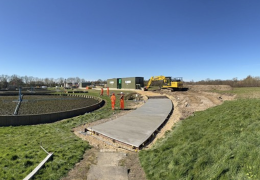 Fifteen cubic metres of graphene and micronized lime-enhanced concrete were laid at a Northumbrian Water wastewater treatment facility